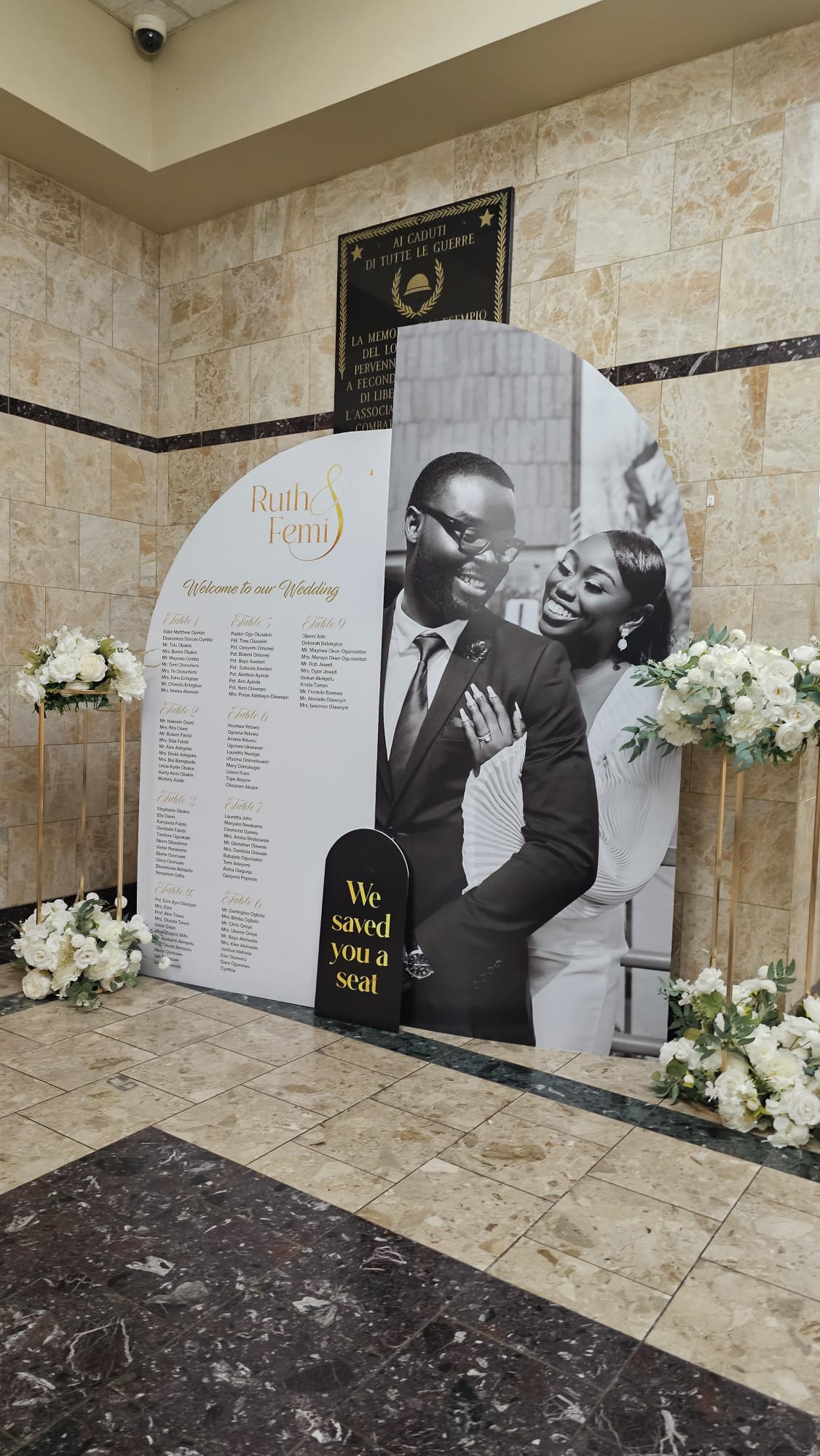 Dual Seating Chart Display