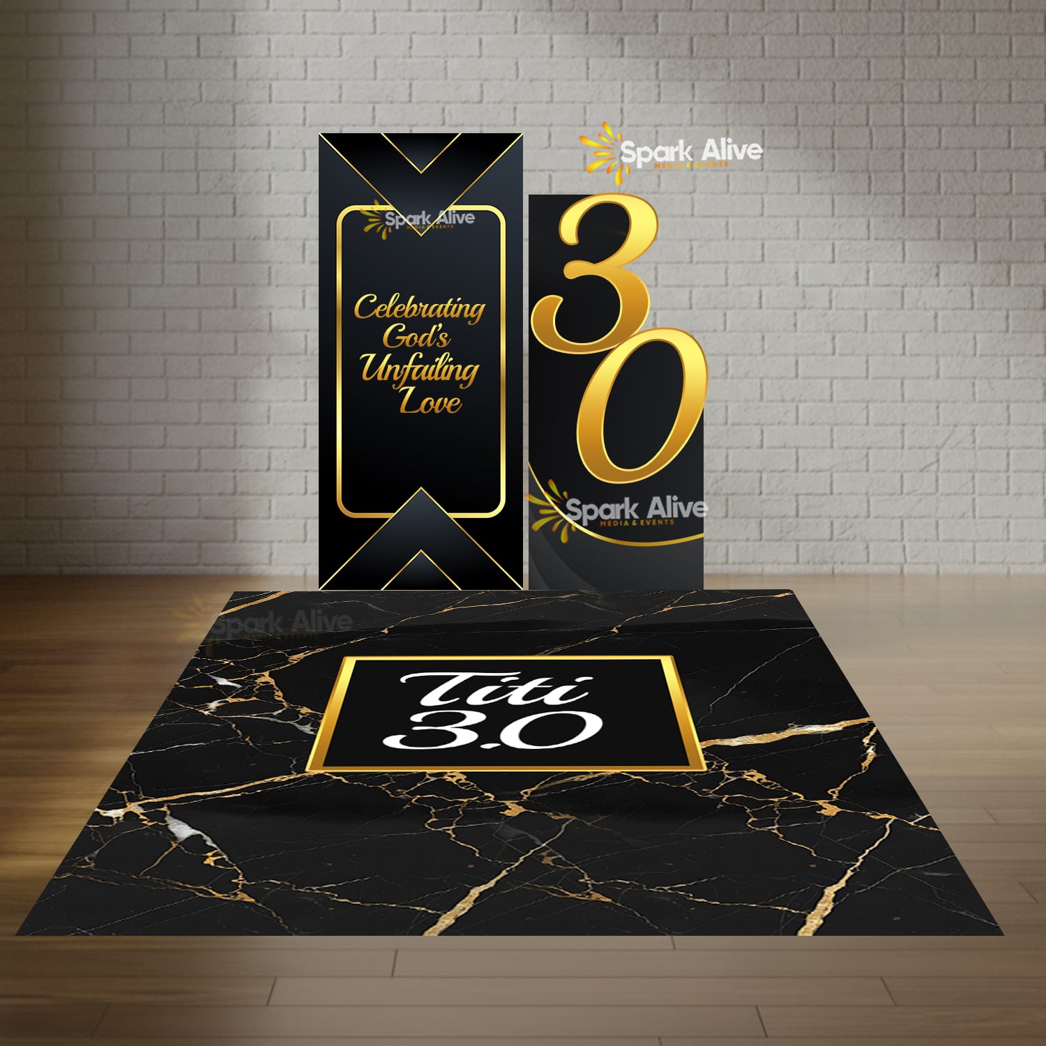 Backdrop Set 4 / (Stage & Photo Area)