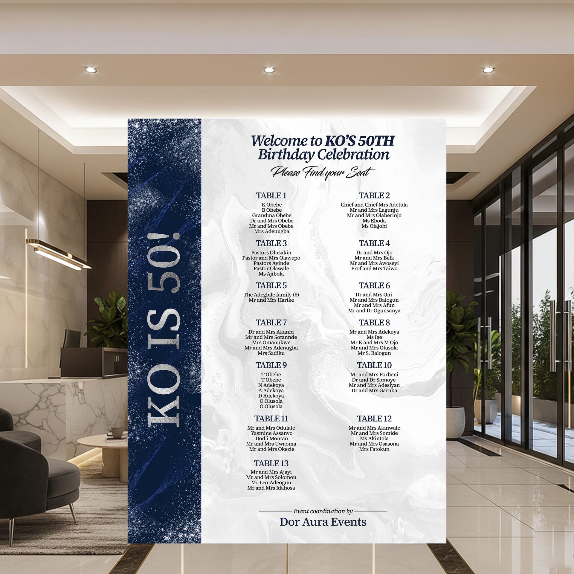 Seating Chart Display 2