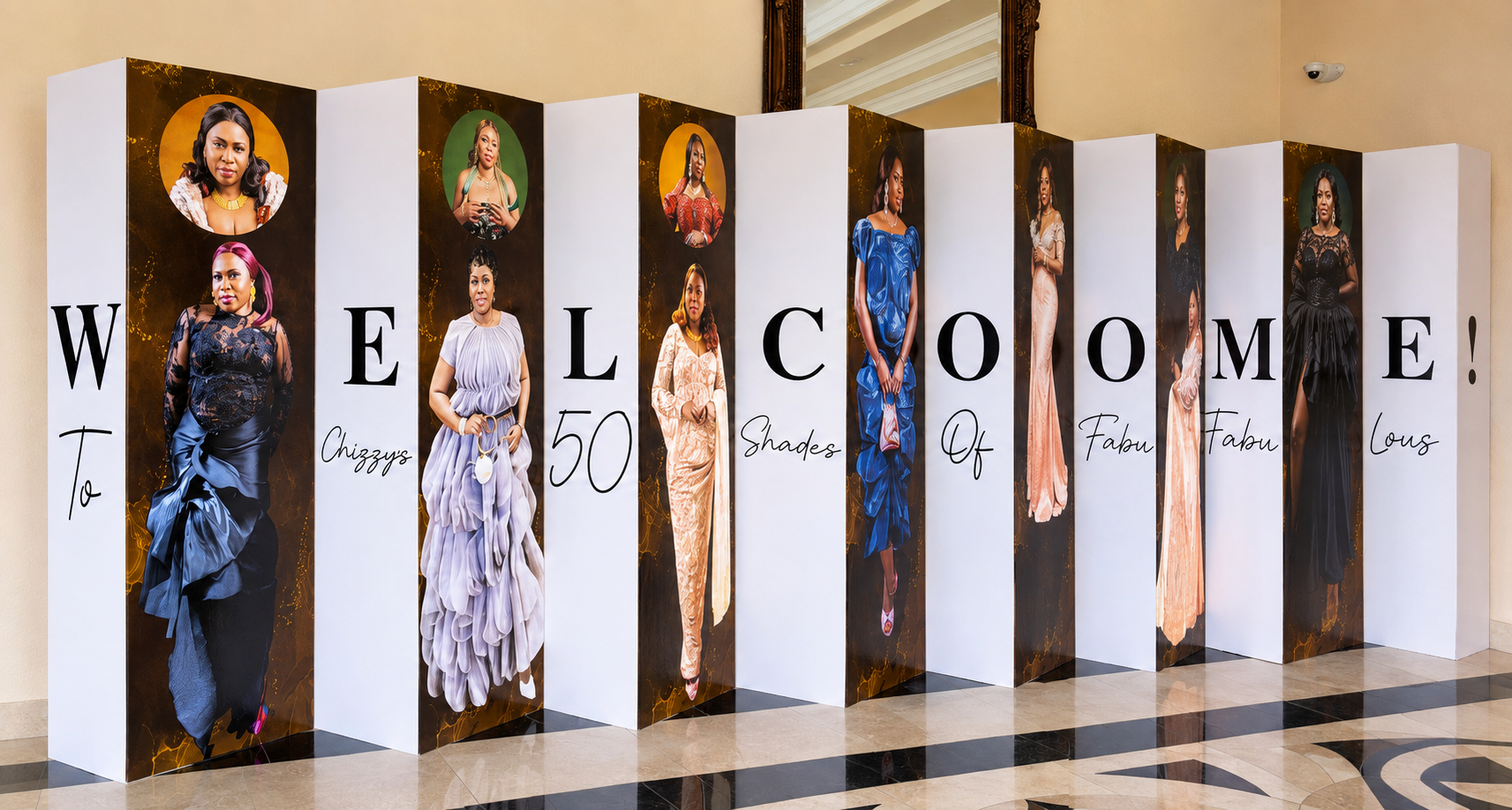 7-Board Custom Backdrop Set