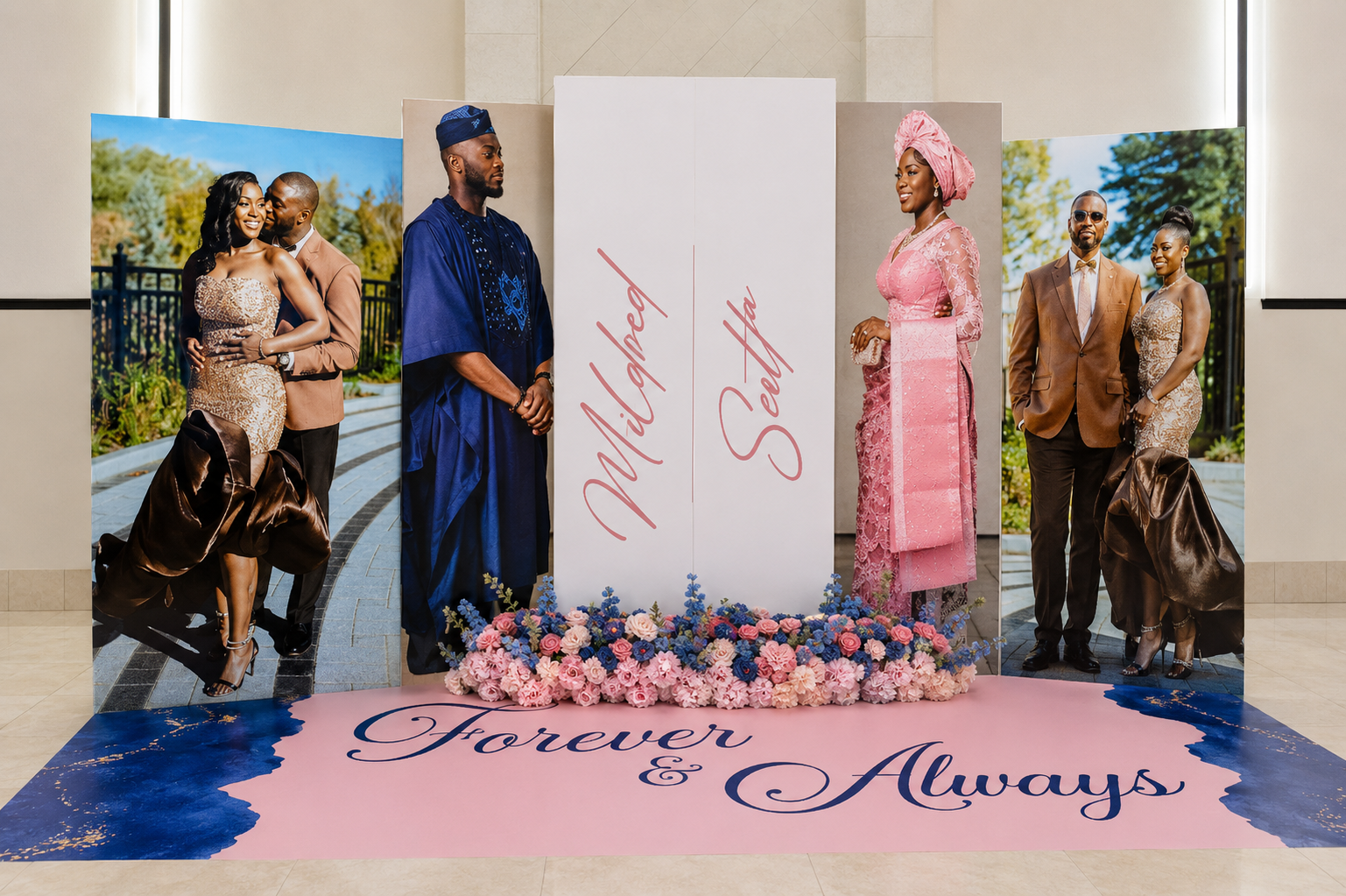 Backdrop Set with Floor Wrap