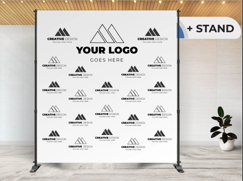 Step and Repeat Backdrop with Stand