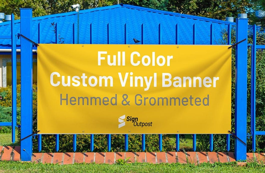 Custom Vinyl Banner with Grommets