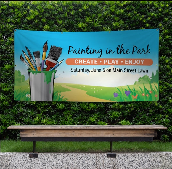Custom Flex Banner with Grommets