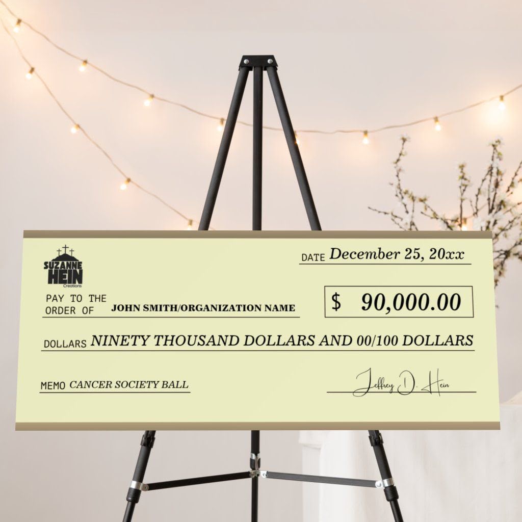 Custom Presentation Cheque