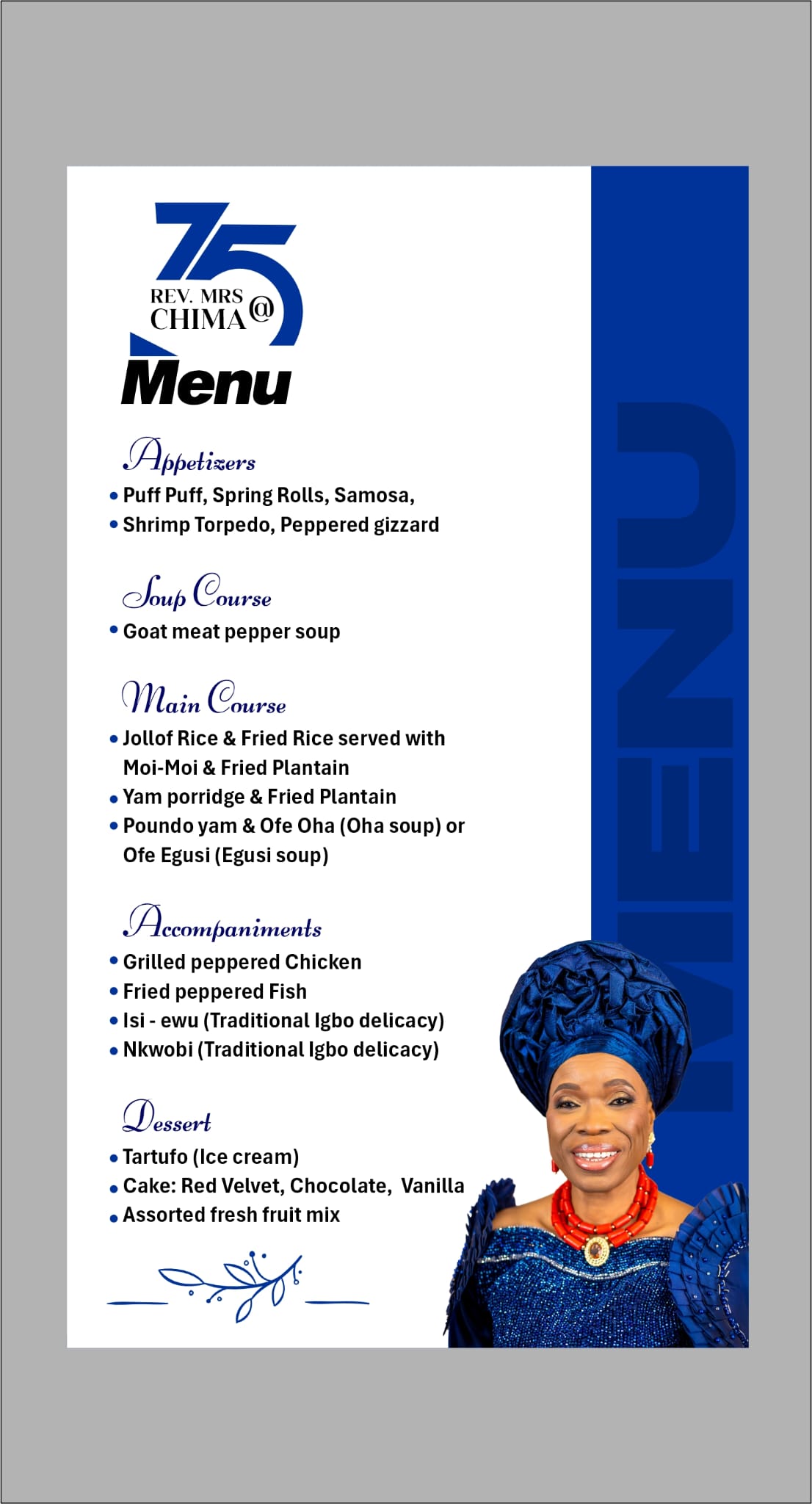 Menu Card