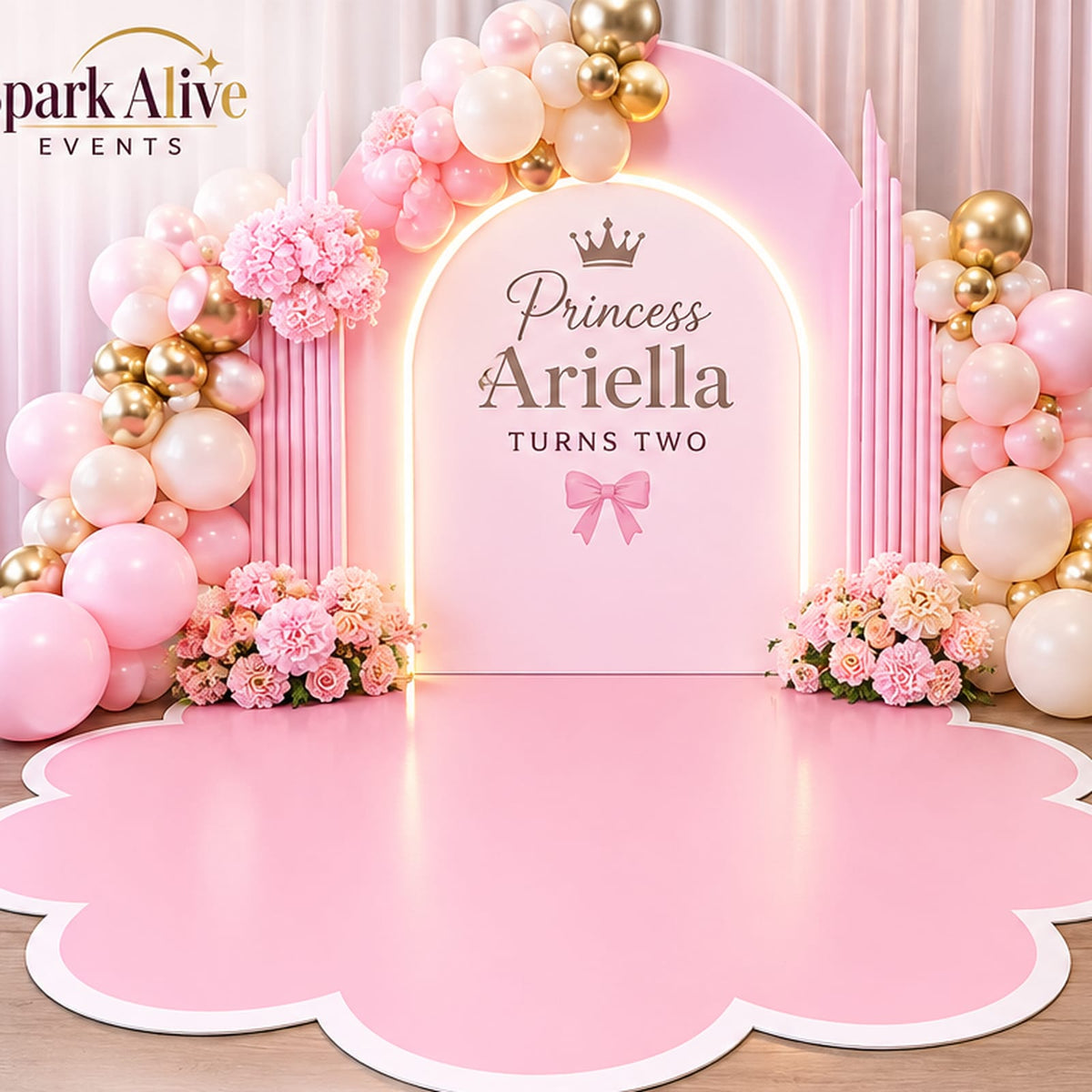Reusable Double-Sided Event Floormat | Custom Printed & White Reversible Mat 4 x 8ft