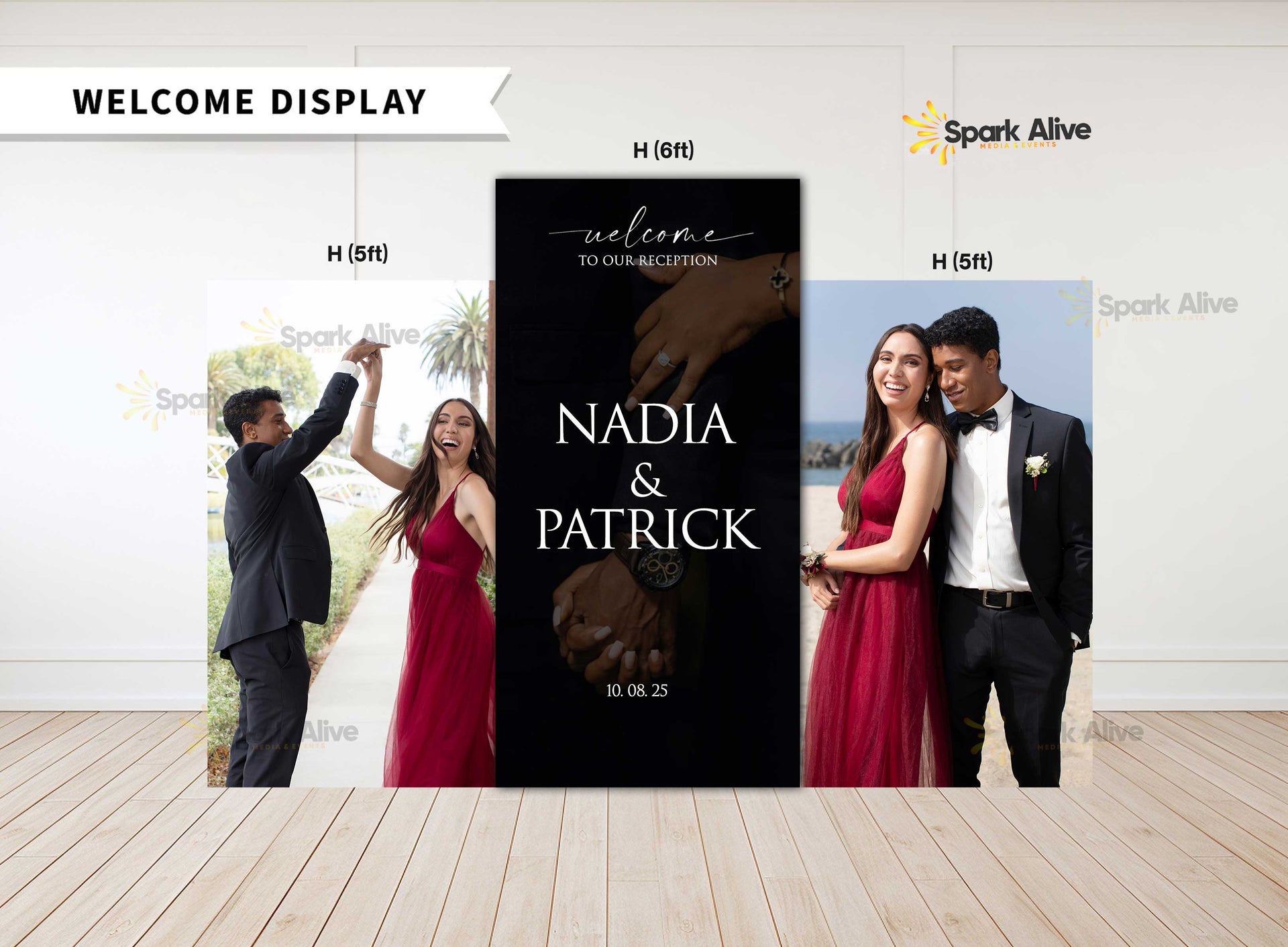 Dual Welcome Sign Display