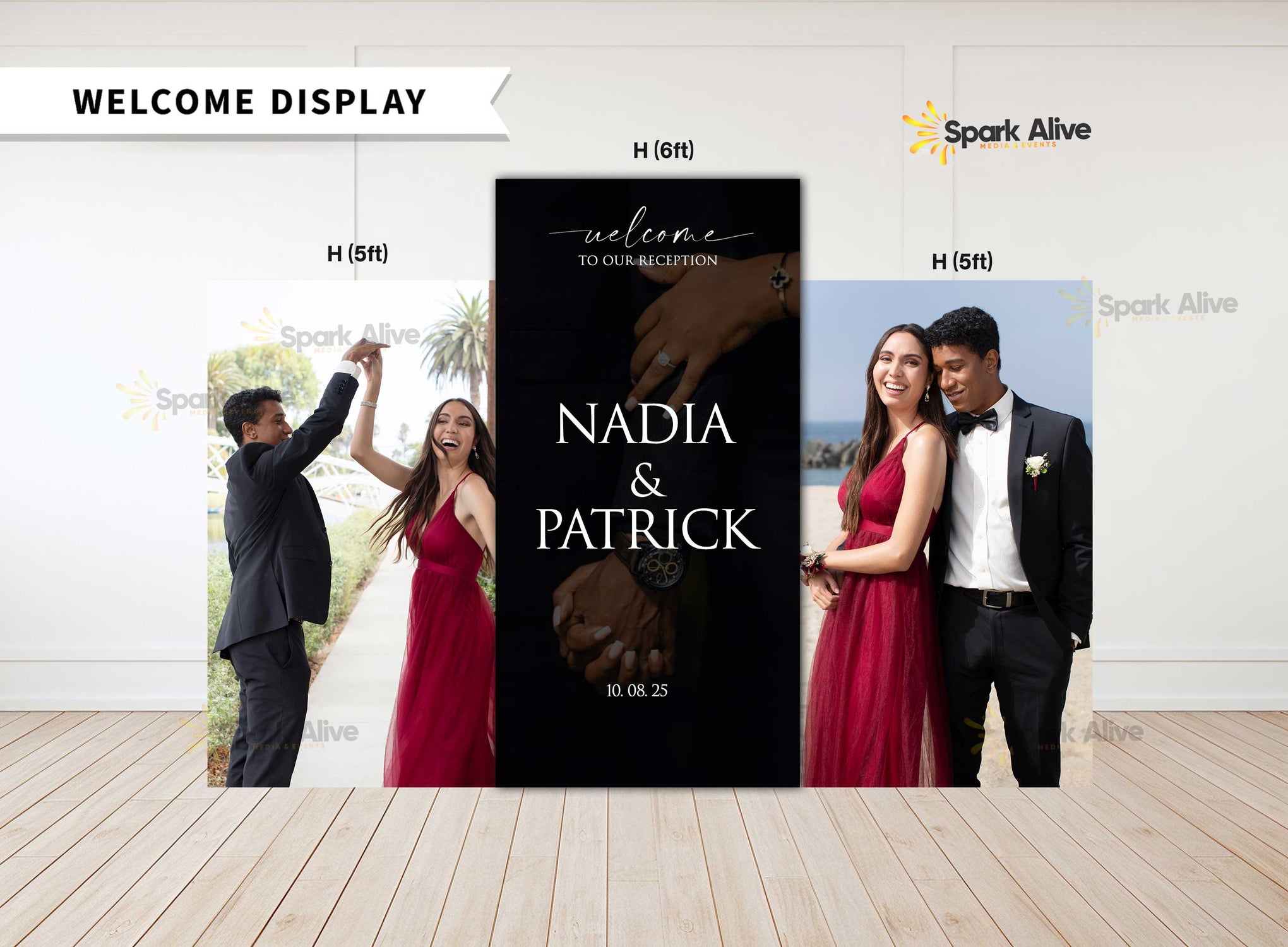 Dual Welcome Sign Display