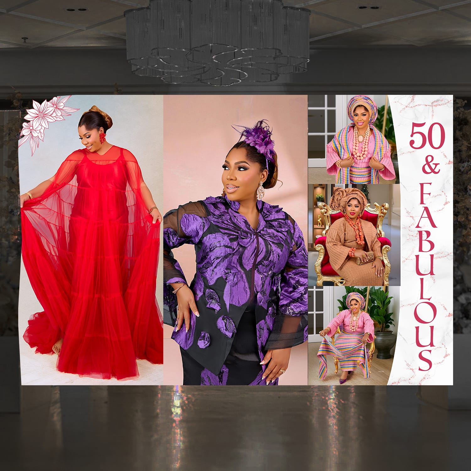 Backdrop Set / (Stage & Photo Area)