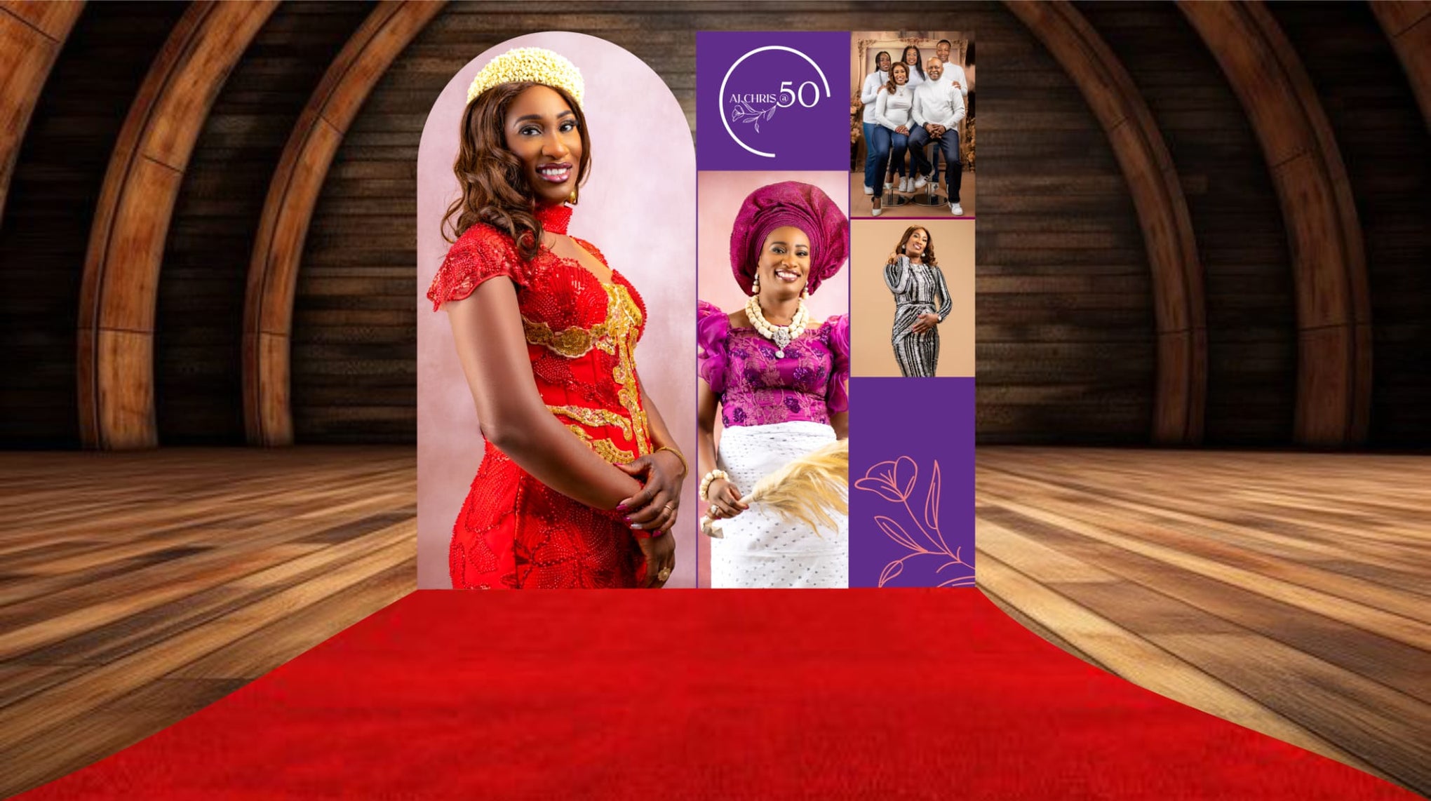 Backdrop Set / (Stage & Photo Area)